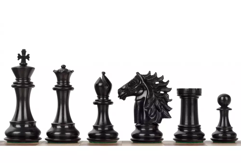 FIGURY SZACHOWE BAGGIO HEBANIZOWANE 4 CALE